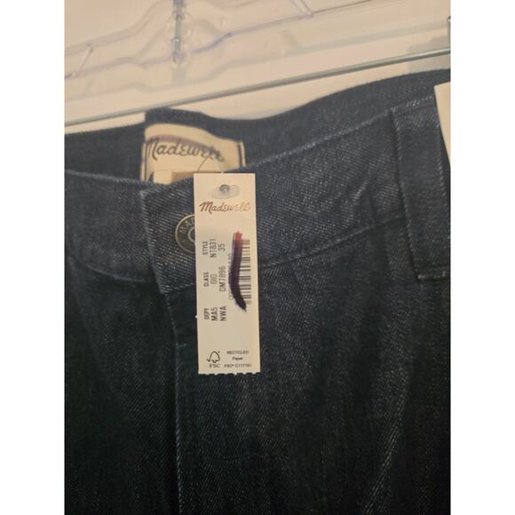 NWT Madewell Pleated Denim Pants in Northbrook Wash size 35x31 - Picture 4 of 4